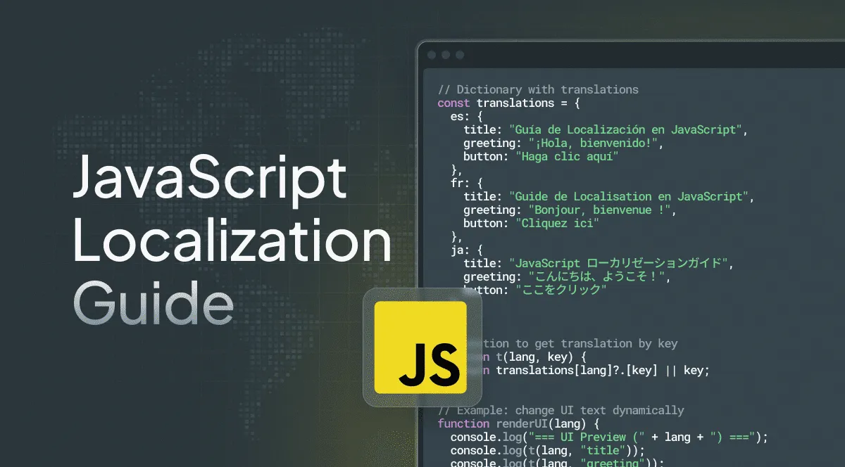 JavaScript localization guide cover image